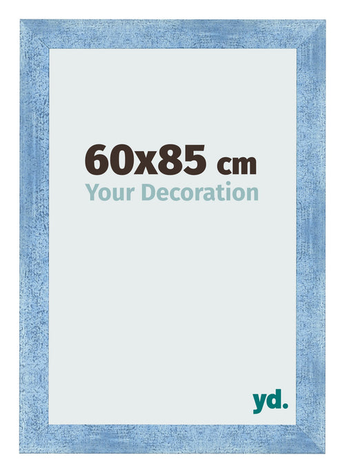 Bilderrahmen 60x85cm Hellblau Gewischt MDF Pisa Vorne Messe | Yourdecoration.de