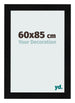 Bilderrahmen 60x85cm Schwarz Silber Poliert MDF Pisa Vorne Messe | Yourdecoration.de