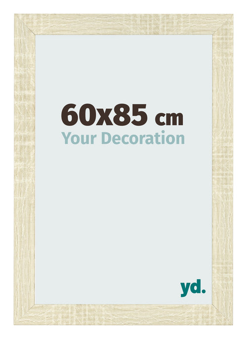 Bilderrahmen 60x85cm Sonoma Eiche MDF Pisa Vorne Messe | Yourdecoration.de