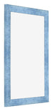Bilderrahmen 60x90cm Hellblau Gewischt MDF Pisa Vorne Schrag | Yourdecoration.de
