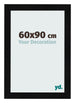 Bilderrahmen 60x90cm Schwarz Silber Poliert MDF Pisa Vorne Messe | Yourdecoration.de