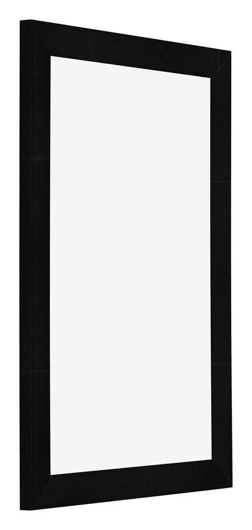 Bilderrahmen 60x90cm Schwarz Silber Poliert MDF Pisa Vorne Schrag | Yourdecoration.de