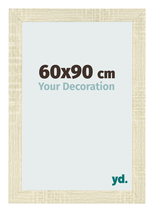 Bilderrahmen 60x90cm Sonoma Eiche MDF Pisa Vorne Messe | Yourdecoration.de