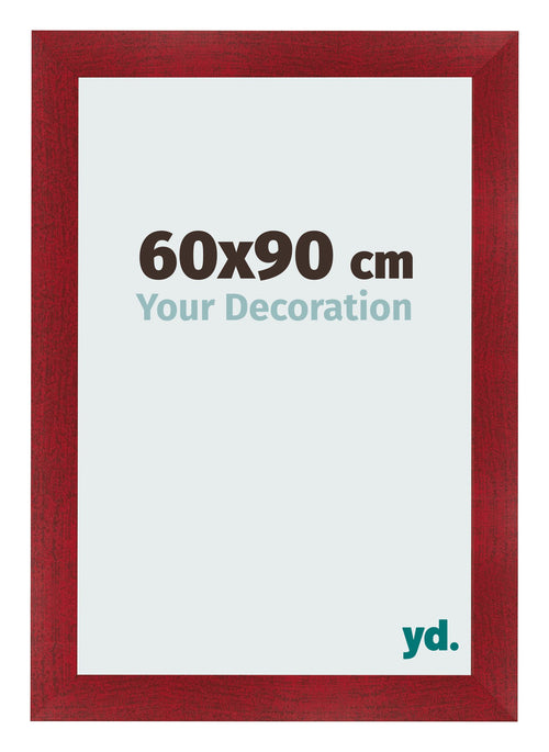 Bilderrahmen 60x90cm Weinrot Gewischt MDF Pisa Vorne Messe | Yourdecoration.de