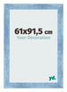Bilderrahmen 61x91 5cm Hellblau Gewischt MDF Pisa Vorne Messe | Yourdecoration.de