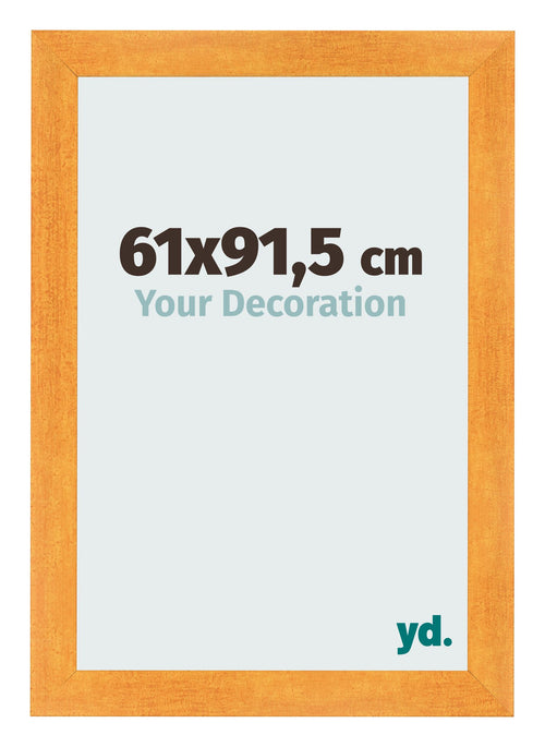 Bilderrahmen 61x91 5cm Orange MDF Pisa Vorne Messe | Yourdecoration.de