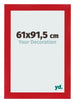 Bilderrahmen 61x91 5cm Rot MDF Pisa Vorne Messe | Yourdecoration.de