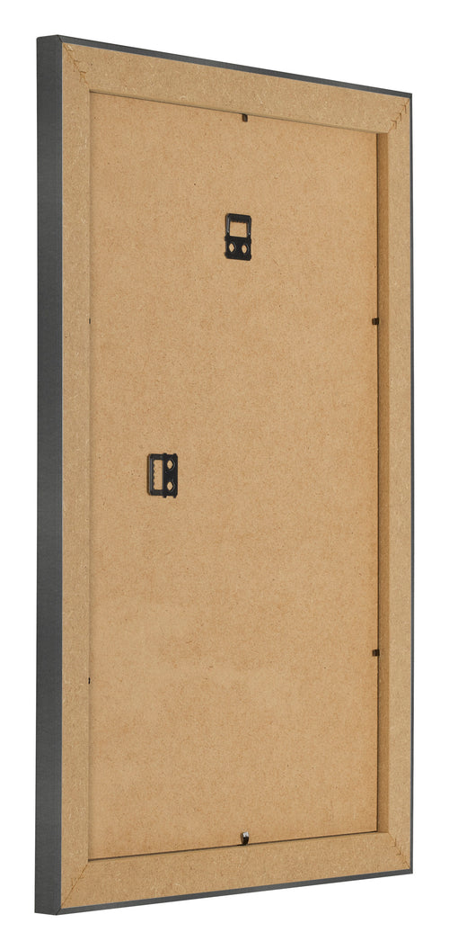 Bilderrahmen 61x91 5cm Schwarz Silber Poliert MDF Pisa Ruckseite Schrag | Yourdecoration.de