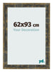 Bilderrahmen 62x93cm Blau Gold Meliert MDF Pisa Vorne Messe | Yourdecoration.de