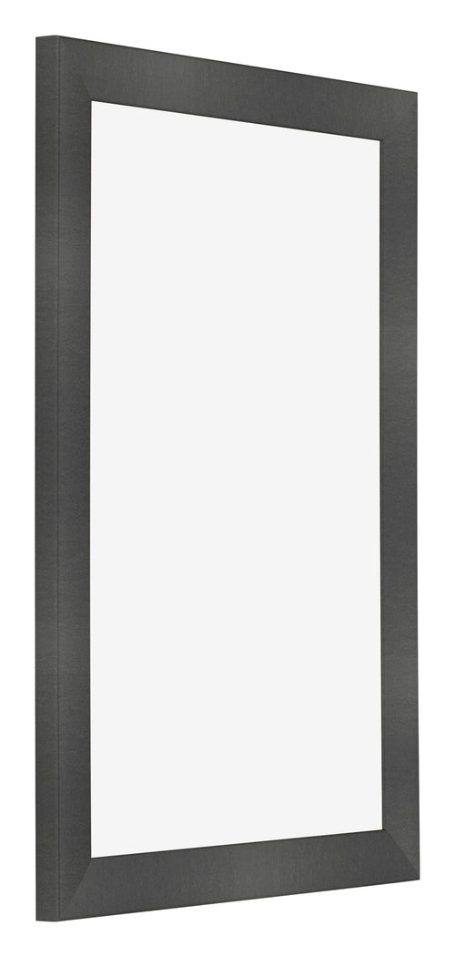 Bilderrahmen 62x93cm Schwarz Silber Poliert MDF Pisa Vorne Schrag | Yourdecoration.de