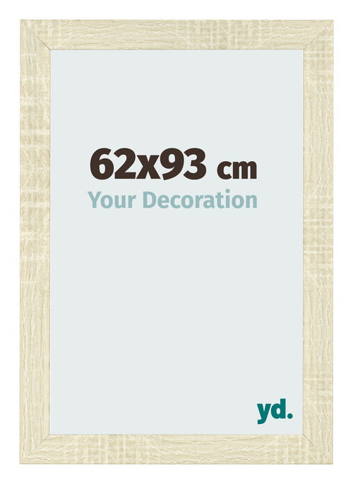 Bilderrahmen 62x93cm Sonoma Eiche MDF Pisa Vorne Messe | Yourdecoration.de