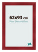 Bilderrahmen 62x93cm Weinrot Gewischt MDF Pisa Vorne Messe | Yourdecoration.de