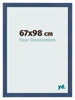 Bilderrahmen 67x98cm Dunkelblau Gewischt MDF Pisa Vorne Messe | Yourdecoration.de