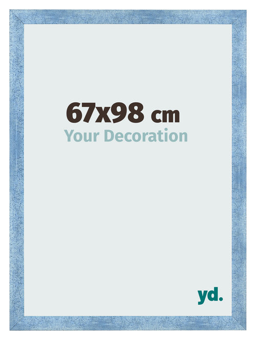 Bilderrahmen 67x98cm Hellblau Gewischt MDF Pisa Vorne Messe | Yourdecoration.de