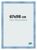 Bilderrahmen 67x98cm Hellblau Gewischt MDF Pisa Vorne Messe | Yourdecoration.de
