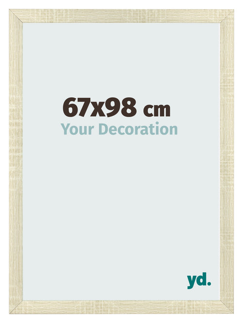 Bilderrahmen 67x98cm Sonoma Eiche MDF Pisa Vorne Messe | Yourdecoration.de