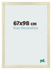 Bilderrahmen 67x98cm Sonoma Eiche MDF Pisa Vorne Messe | Yourdecoration.de