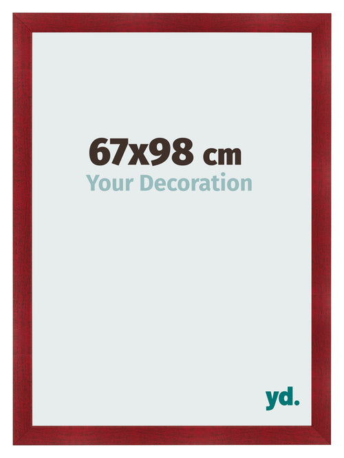 Bilderrahmen 67x98cm Weinrot Gewischt MDF Pisa Vorne Messe | Yourdecoration.de