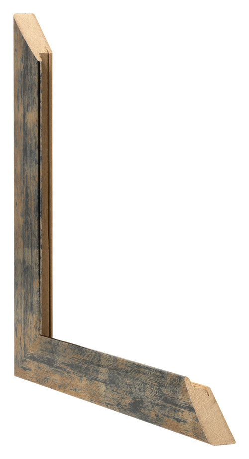 Bilderrahmen 68x98cm Blau Gold Meliert MDF Pisa Detail Querschnitte | Yourdecoration.de