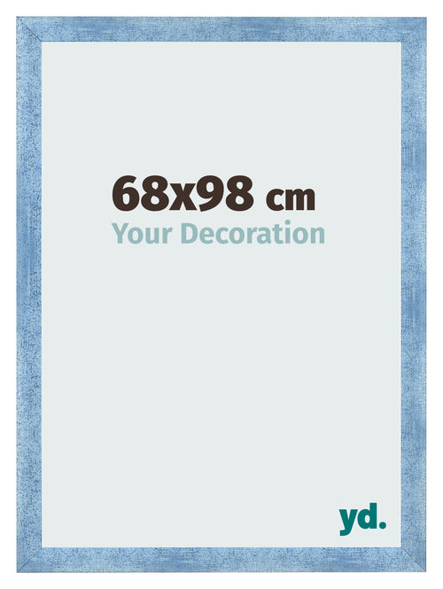 Bilderrahmen 68x98cm Hellblau Gewischt MDF Pisa Vorne Messe | Yourdecoration.de