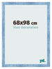 Bilderrahmen 68x98cm Hellblau Gewischt MDF Pisa Vorne Messe | Yourdecoration.de