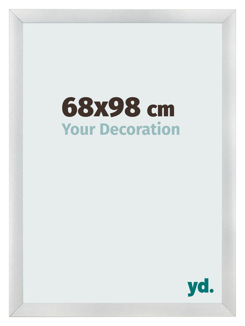 Bilderrahmen 68x98cm Silber Schwarz Gewischt MDF Pisa Vorne Messe | Yourdecoration.de