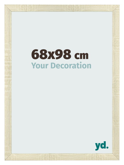 Bilderrahmen 68x98cm Sonoma Eiche MDF Pisa Vorne Messe | Yourdecoration.de