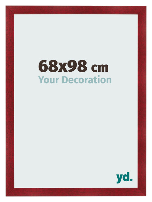 Bilderrahmen 68x98cm Weinrot Gewischt MDF Pisa Vorne Messe | Yourdecoration.de