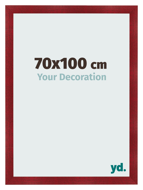 Bilderrahmen 70x100cm Weinrot Gewischt MDF Pisa Vorne Messe | Yourdecoration.de