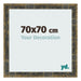 Bilderrahmen 70x70cm Blau Gold Meliert MDF Pisa Vorne Messe | Yourdecoration.de