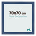 Bilderrahmen 70x70cm Dunkelblau Gewischt MDF Pisa Vorne Messe | Yourdecoration.de