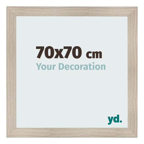 Bilderrahmen 70x70cm Eiche Rustikal MDF Pisa Vorne Messe | Yourdecoration.de