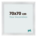 Bilderrahmen 70x70cm Silber Schwarz Gewischt MDF Pisa Vorne Messe | Yourdecoration.de