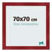 Bilderrahmen 70x70cm Weinrot Gewischt MDF Pisa Vorne Messe | Yourdecoration.de
