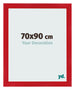 Bilderrahmen 70x90cm Rot MDF Pisa Vorne Messe | Yourdecoration.de