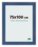 Bilderrahmen 75x100cm Dunkelblau Gewischt MDF Pisa Vorne Messe | Yourdecoration.de