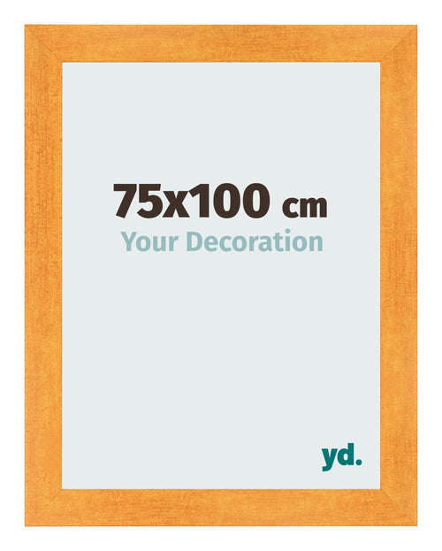 Bilderrahmen 75x100cm Orange MDF Pisa Vorne Messe | Yourdecoration.de