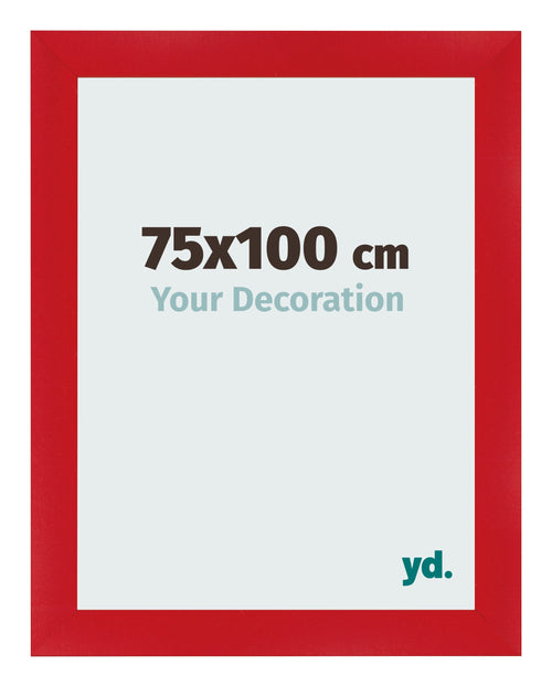 Bilderrahmen 75x100cm Rot MDF Pisa Vorne Messe | Yourdecoration.de