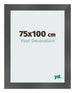 Bilderrahmen 75x100cm Schwarz Silber Poliert MDF Pisa Vorne Messe | Yourdecoration.de
