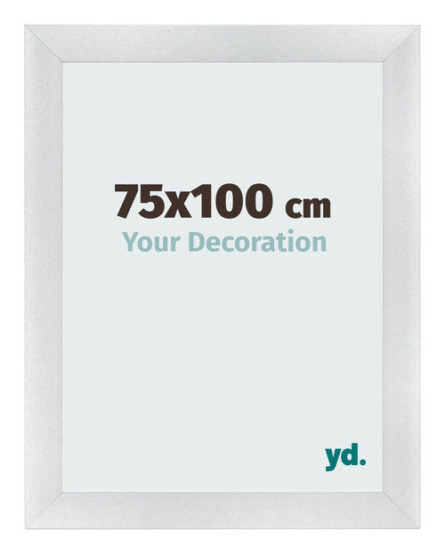 Bilderrahmen 75x100cm Silber Schwarz Gewischt MDF Pisa Vorne Messe | Yourdecoration.de