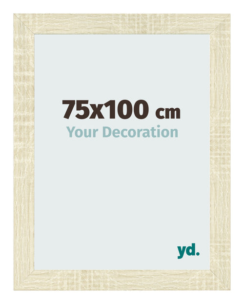Bilderrahmen 75x100cm Sonoma Eiche MDF Pisa Vorne Messe | Yourdecoration.de