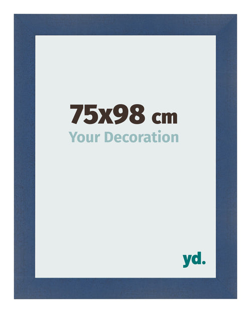 Bilderrahmen 75x98cm Dunkelblau Gewischt MDF Pisa Vorne Messe | Yourdecoration.de