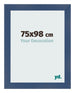 Bilderrahmen 75x98cm Dunkelblau Gewischt MDF Pisa Vorne Messe | Yourdecoration.de
