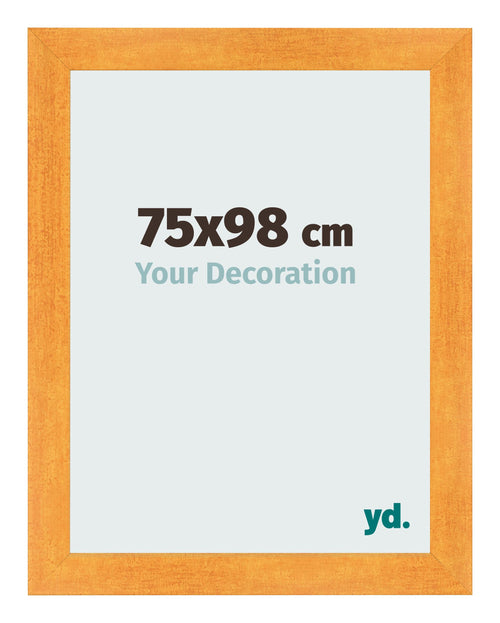 Bilderrahmen 75x98cm Orange MDF Pisa Vorne Messe | Yourdecoration.de
