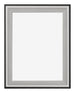 Birmingham Holz Bilderrahmen 30x40cm Schwarz Silber Poliert Vorne | Yourdecoration.de