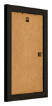 Birmingham Holz Bilderrahmen 30x50cm Schwarz Silber Poliert Ruckseite Schrag | Yourdecoration.de