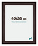 Birmingham Holz Bilderrahmen 40x55cm Braun Vorne Messe | Yourdecoration.de