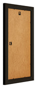 Birmingham Holz Bilderrahmen 45x80cm Schwarz Silber Poliert Ruckseite Schrag | Yourdecoration.de