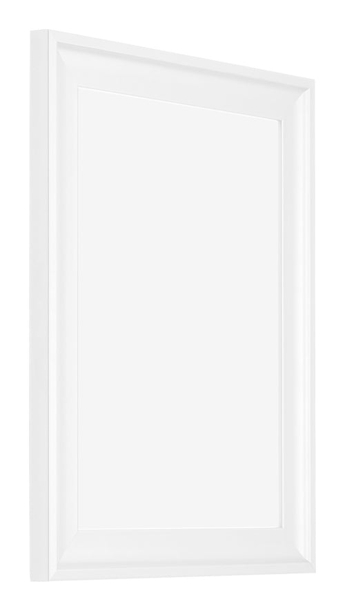 Birmingham Holz Bilderrahmen 48x64cm Weiss Vorne Schrag | Yourdecoration.de