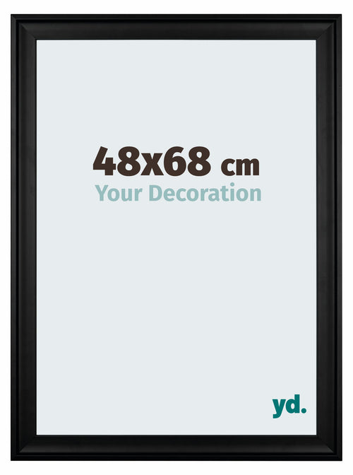 Birmingham Holz Bilderrahmen 48x68cm Schwarz Vorne Messe | Yourdecoration.de